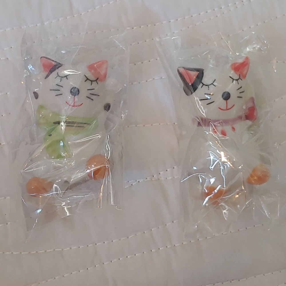 Cat mini statues collectables both included